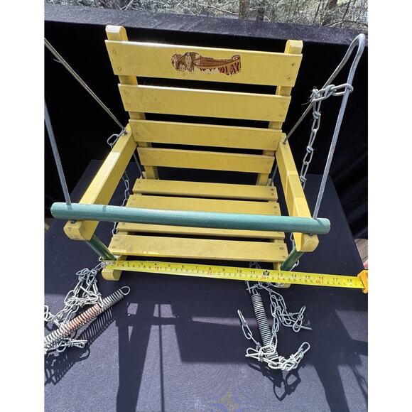 Vintage Original MERRIPLAY Child’s Baby SWING W/ Chains very rare HTF! - Picture 5 of 8